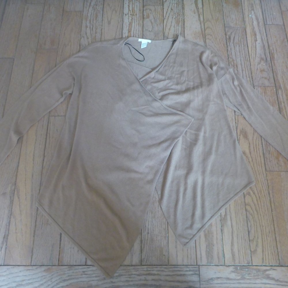Woman's Wrap Style Wool Blend Cardigan Sweater